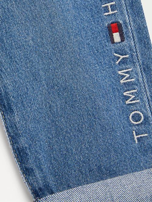 Tommy Hilfiger TH Modern Straight Logo Fantje Kavbojke Denim | TH618NWT