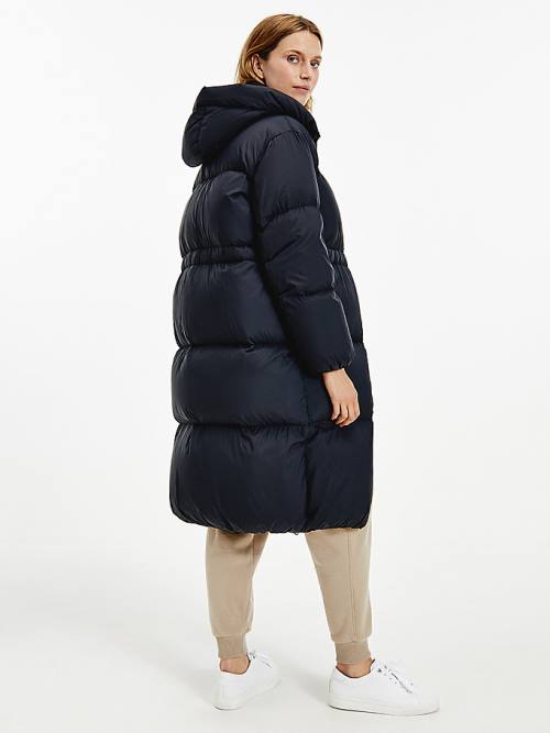 Tommy Hilfiger TH Protect Down Puffer Coat Ženske Jakne Črna | TH045FIN