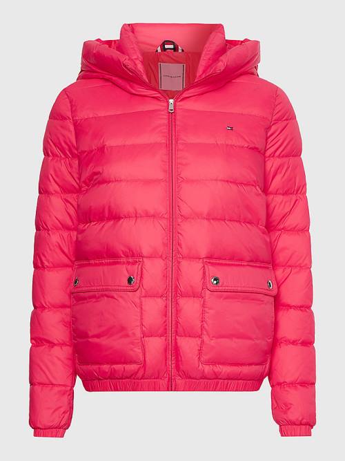 Tommy Hilfiger TH Protect Hooded Padded Ženske Jakne Roza | TH872IDM