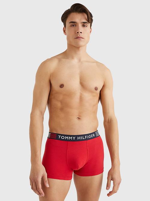 Tommy Hilfiger TH Stretch Trunks Moški Spodnje Perilo Rdeča | TH819BOD