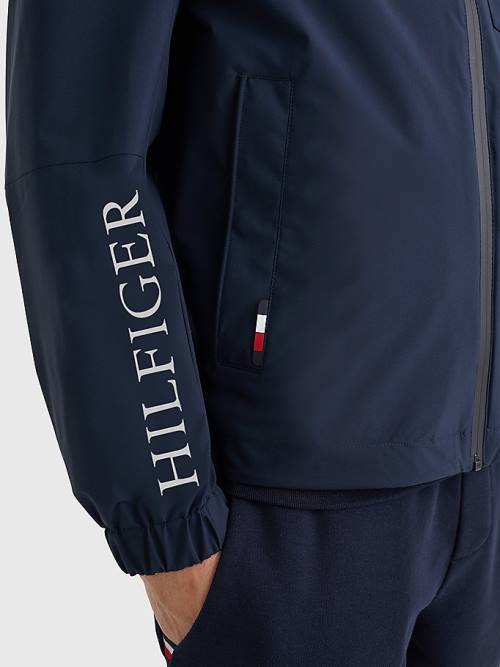 Tommy Hilfiger TH Tech Warm Hooded Moški Jakne Modra | TH239COY