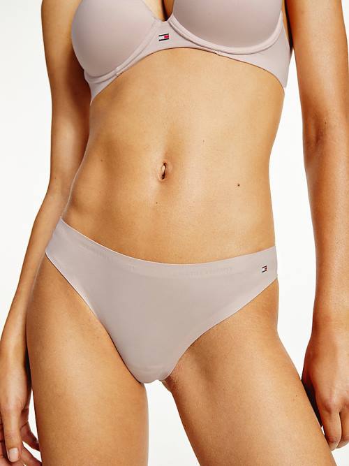 Tommy Hilfiger TH Ultra Soft Thong Ženske Spodnje Perilo Roza | TH841AQM