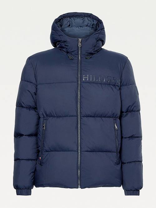 Tommy Hilfiger TH Warm High Loft Filled Moški Jakne Modra | TH160LTZ