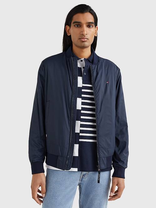 Tommy Hilfiger TH Warm Packable Insulated Bomber Moški Jakne Modra | TH689WIL