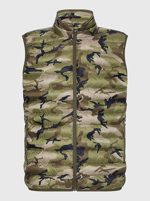 Tommy Hilfiger TH Warm Packable Padded Gilet Moški Plašč Zelena | TH964YHB