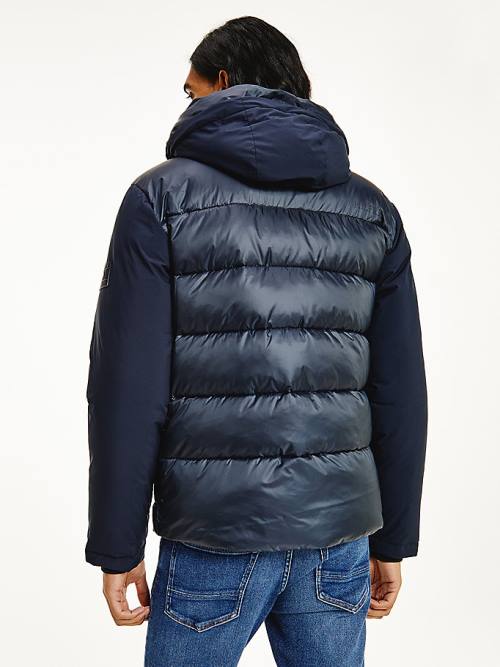 Tommy Hilfiger TH Warm Tech Filled Puffer Moški Jakne Modra | TH867VLF