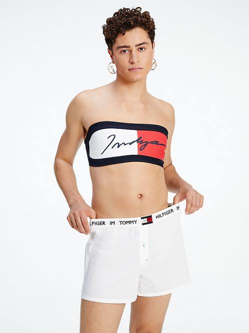 Tommy Hilfiger TOMMYXINDYA Boxer Shorts Ženske Spodnje Perilo Bela | TH073YEW