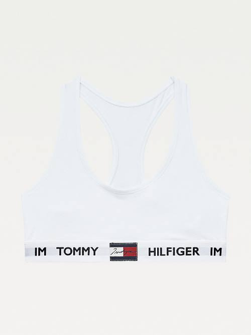 Tommy Hilfiger TOMMYXINDYA Bralette Ženske Spodnje Perilo Bela | TH937VMI