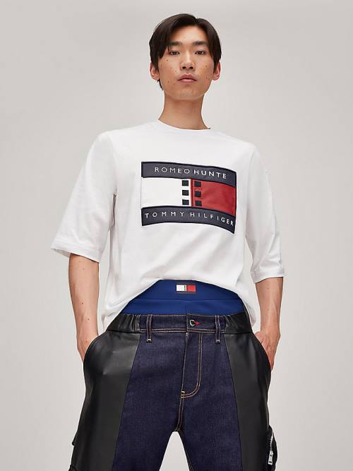 Tommy Hilfiger TOMMYXROMEO Dual-Gender Ženske Majice Bela | TH083UNC