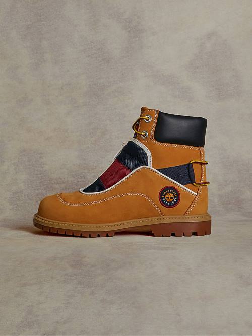 Tommy Hilfiger TOMMYXTIMBERLAND Remixed Signature C&S Moški Škornji Rumena | TH785HYA