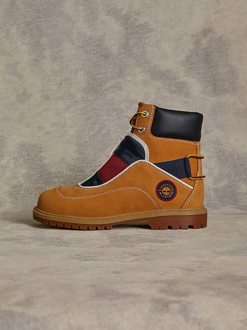 Tommy Hilfiger TOMMYXTIMBERLAND Remixed C&S Ženske Škornji Rumena | TH936JHM