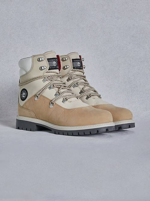 Tommy Hilfiger TOMMYXTIMBERLAND Waterproof Cleated Hiking Ženske Škornji Bež | TH471JFR