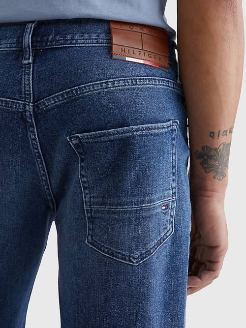 Tommy Hilfiger Tapered Faded Denim Shorts Moški Kavbojke Denim | TH180TVX