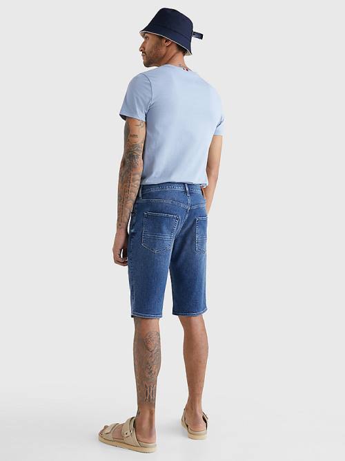 Tommy Hilfiger Tapered Faded Denim Shorts Moški Kavbojke Denim | TH180TVX