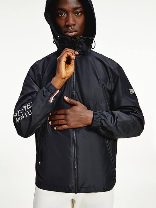 Tommy Hilfiger Tech Essential GORE-TEX Hooded Moški Jakne Črna | TH354RUL