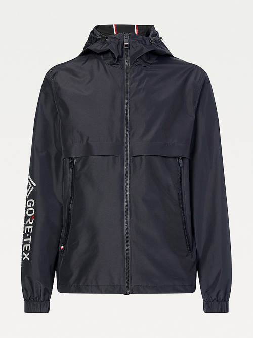 Tommy Hilfiger Tech Essential GORE-TEX Hooded Moški Jakne Črna | TH354RUL