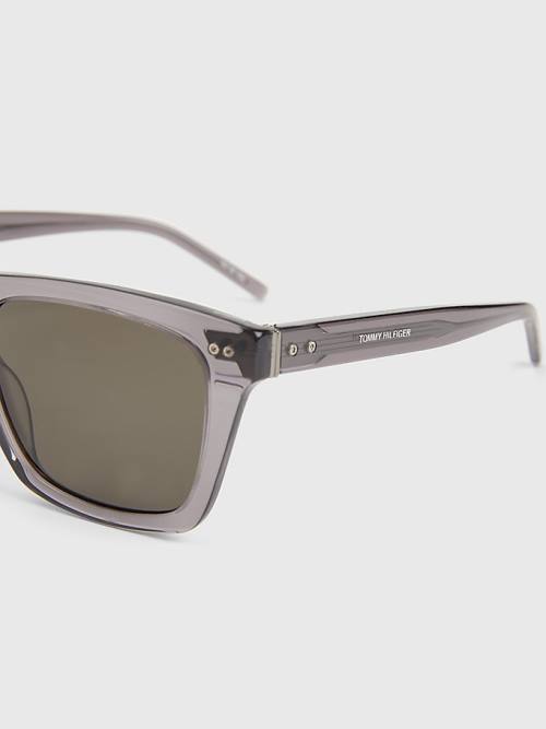 Tommy Hilfiger Thick Rimmed Rectangular Moški Sončna Očala Siva | TH937IXY