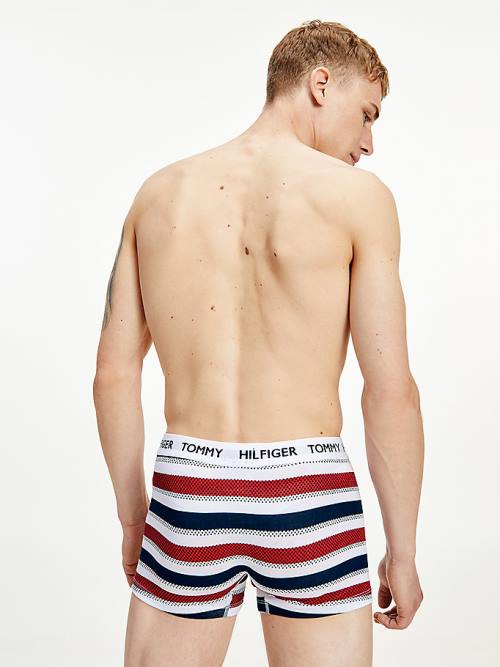 Tommy Hilfiger Tommy 85 Stretch Cotton Logo Trunks Moški Spodnje Perilo Bež | TH597RPD