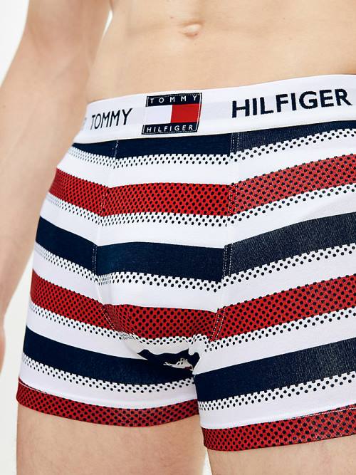 Tommy Hilfiger Tommy 85 Stretch Cotton Logo Trunks Moški Spodnje Perilo Bež | TH597RPD