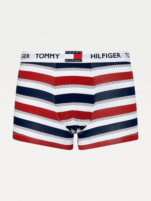 Tommy Hilfiger Tommy 85 Stretch Cotton Logo Trunks Moški Spodnje Perilo Bež | TH597RPD