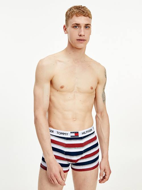 Tommy Hilfiger Tommy 85 Stretch Cotton Logo Trunks Moški Spodnje Perilo Bež | TH597RPD