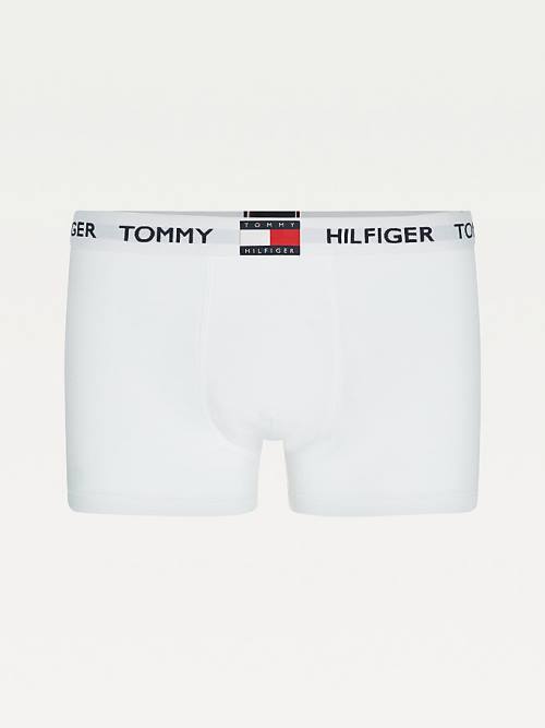 Tommy Hilfiger Tommy 85 Stretch Cotton Logo Trunks Moški Spodnje Perilo Bela | TH721CWY