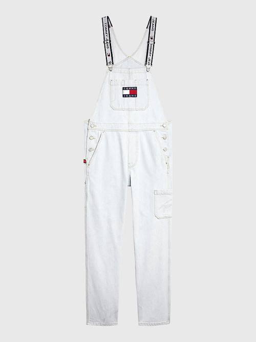 Tommy Hilfiger Tommy Badge Dungarees Moški Kavbojke Denim | TH093BVE