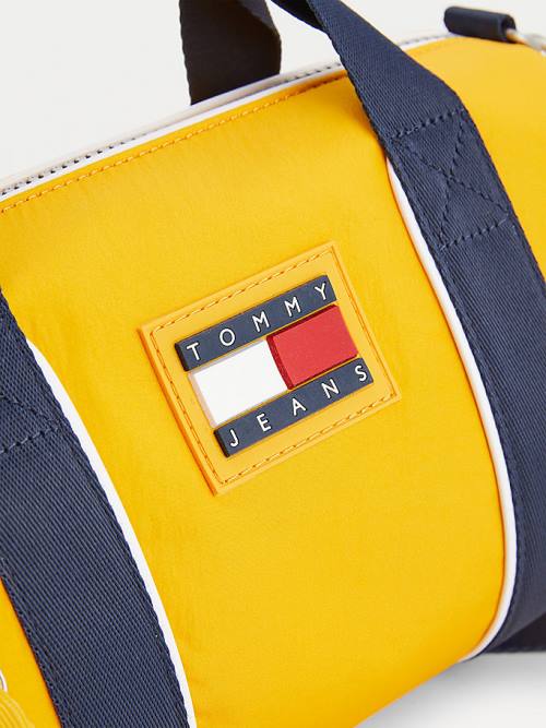 Tommy Hilfiger Tommy Badge Recycled Nylon Barrel Ženske Torbice Rumena | TH572RJX