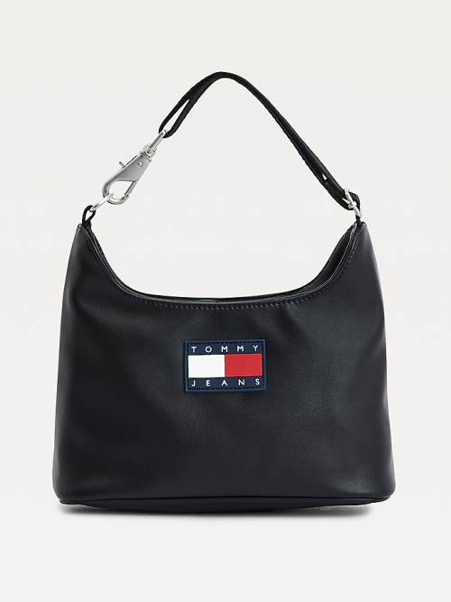 Tommy Hilfiger Tommy Badge Shoulder Ženske Torbice Črna | TH217RTH