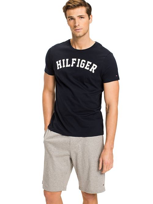 Tommy Hilfiger Tommy Hilfiger Logo Moški Pižama Modra | TH810AKE