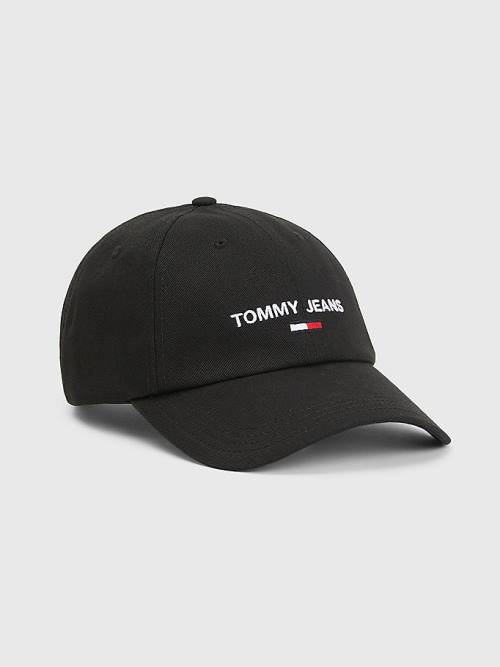 Tommy Hilfiger Tommy Jeans Flag Cap Moški Kapa Črna | TH347LGE