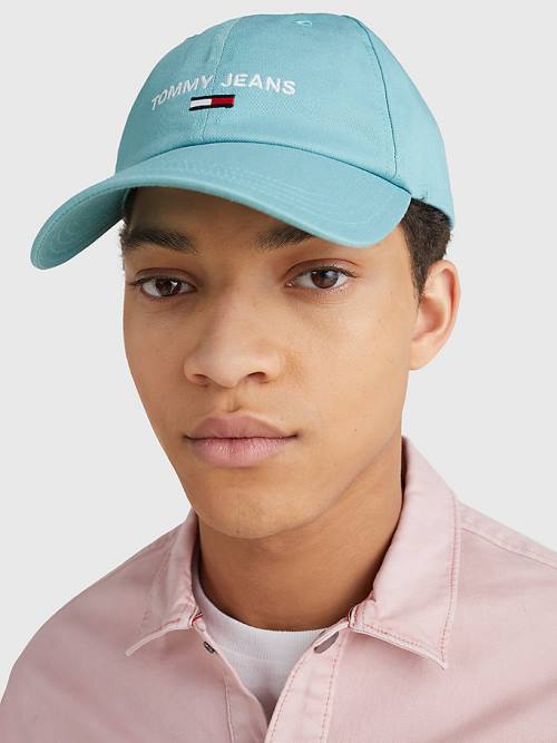 Tommy Hilfiger Tommy Jeans Flag Cap Moški Kapa Modra | TH371FRD