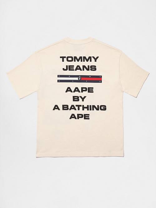 Tommy Hilfiger Tommy X AAPE Moški Majice Bež | TH367KUF