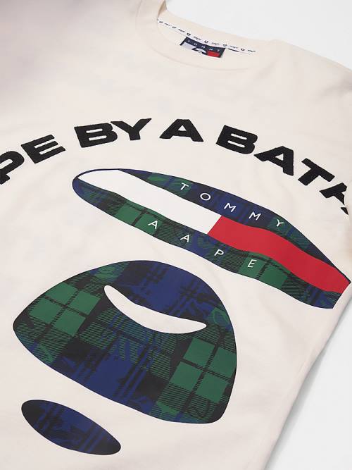 Tommy Hilfiger Tommy X AAPE Moški Majice Bež | TH367KUF