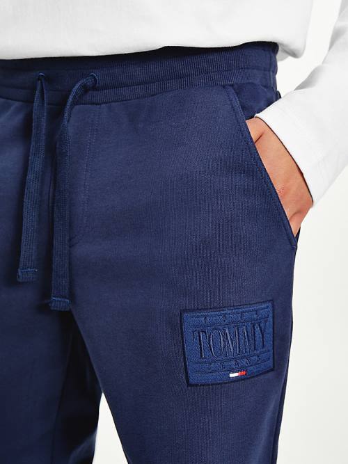 Tommy Hilfiger Tonal Joggers Moški Hlače Modra | TH420AFH