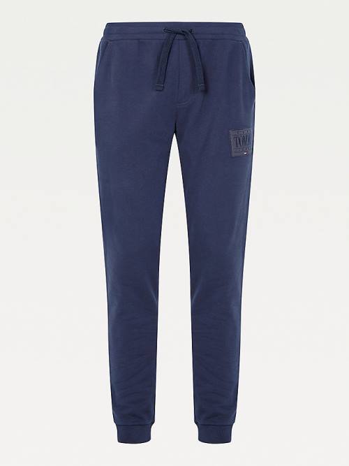 Tommy Hilfiger Tonal Joggers Moški Hlače Modra | TH420AFH