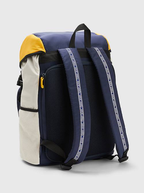 Tommy Hilfiger Travel Flap Backpack Moški Torbice Modra | TH568BEP