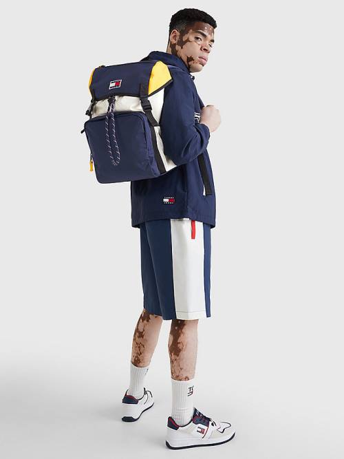 Tommy Hilfiger Travel Flap Backpack Moški Torbice Modra | TH568BEP