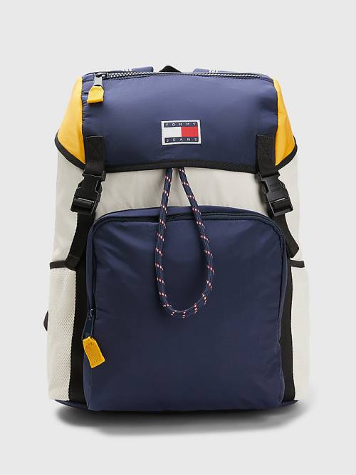 Tommy Hilfiger Travel Flap Backpack Moški Torbice Modra | TH568BEP