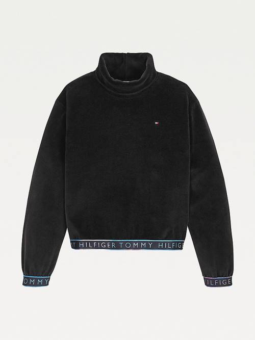 Tommy Hilfiger Turtle Neck Dekleta Pulover Črna | TH086OQR