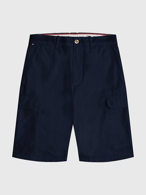 Tommy Hilfiger Twill Cargo Moški Kratke Hlače Modra | TH160INU