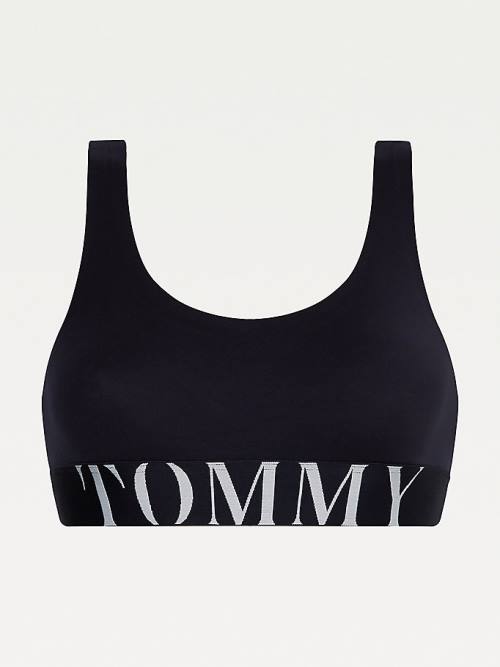 Tommy Hilfiger Ultra Soft Logo Underband Bralette Ženske Spodnje Perilo Modra | TH850EYR