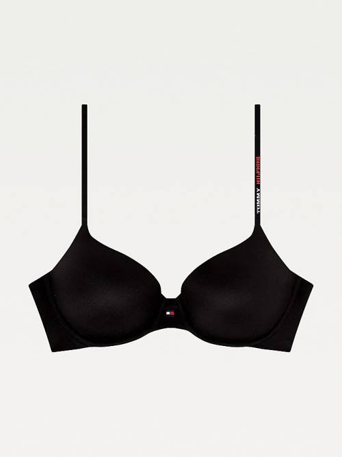 Tommy Hilfiger Ultra Soft Push-Up Bra Ženske Spodnje Perilo Črna | TH583MDY