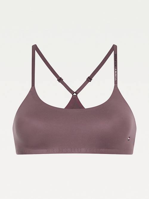 Tommy Hilfiger Ultra Soft Racerback Bralette Ženske Spodnje Perilo Vijolična | TH456NYW