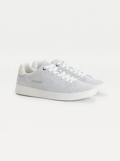 Tommy Hilfiger Undyed Suede Cupsole Court Moški Superge Bež | TH975XUF