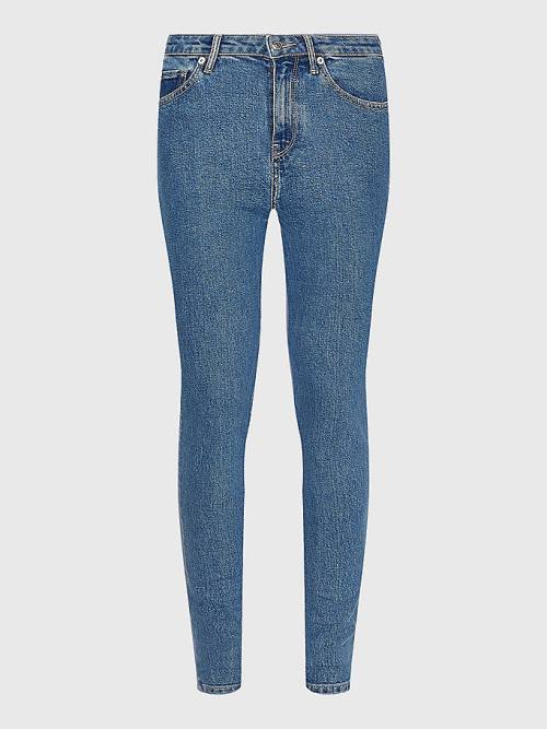 Tommy Hilfiger Venice Mid Rise Slim Faded Ženske Kavbojke Denim | TH862EPV