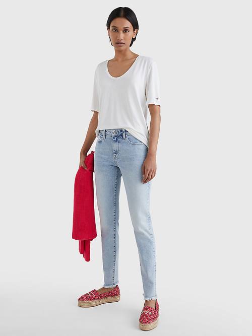 Tommy Hilfiger Venice Mid Rise Slim Ženske Kavbojke Denim | TH491XLW