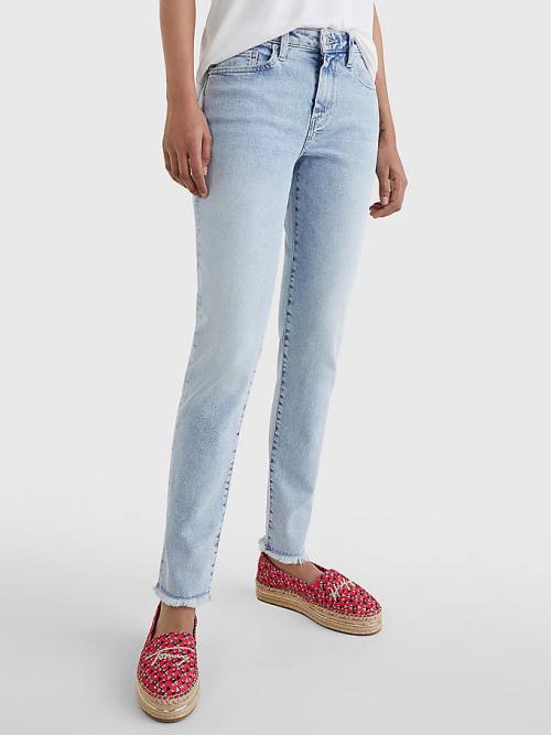 Tommy Hilfiger Venice Mid Rise Slim Ženske Kavbojke Denim | TH491XLW