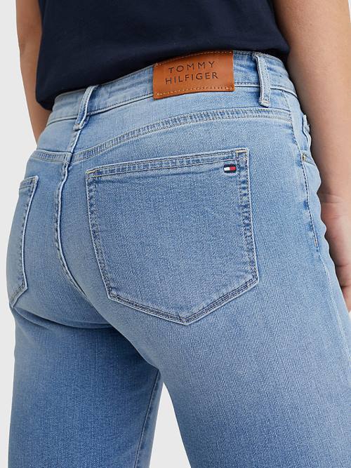 Tommy Hilfiger Venice Slim Denim Ženske Kratke Hlače Denim | TH347EBK