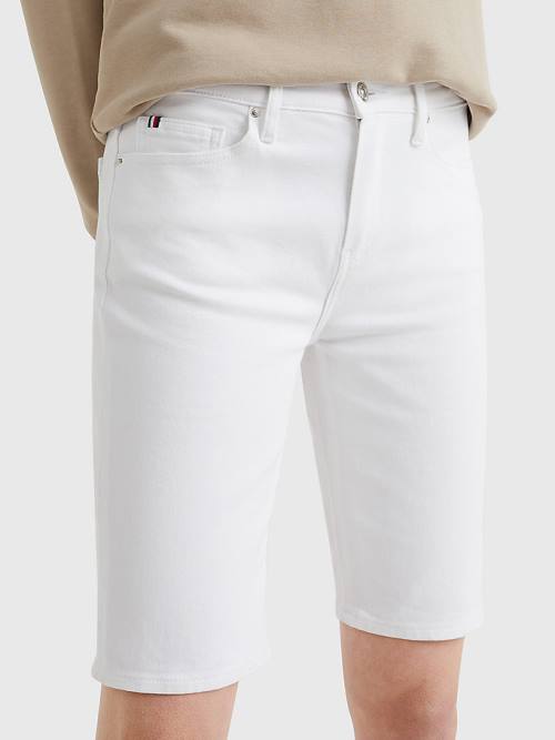 Tommy Hilfiger Venice Slim White Denim Ženske Kratke Hlače Bela | TH312FBE